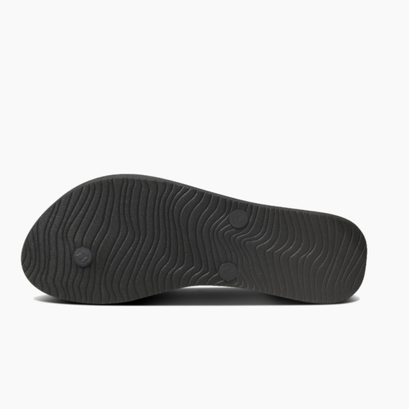 REEF NWT WOMEN'S SZ. 10/11 BLACK CUSHION STARGAZER FLIP FLOPS - Picture 4 of 12